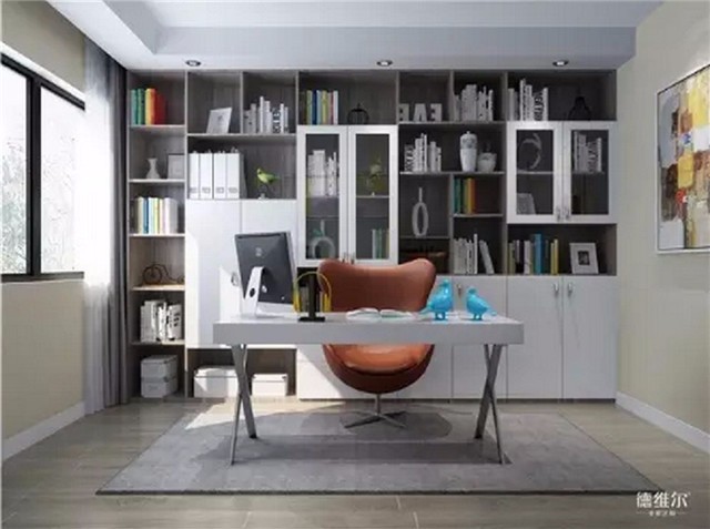 看冷暖書房配色攻略搭配出萬千風(fēng)情！德維爾商城（圖）_3
