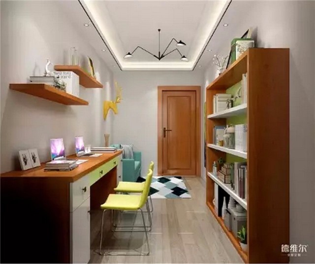 看冷暖書房配色攻略搭配出萬千風(fēng)情！德維爾商城（圖）_5