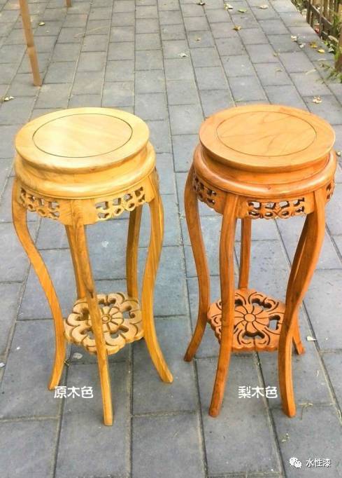 實(shí)木家具水性漆與油種擦色的使用效果（圖）_3