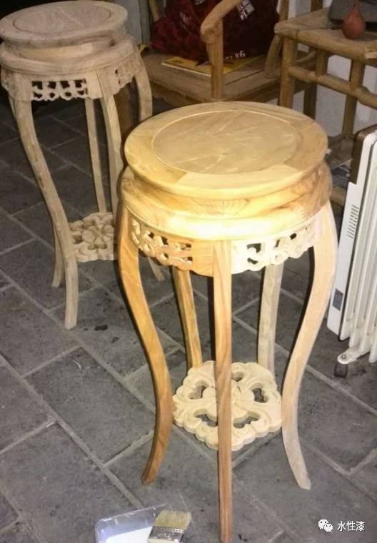 實(shí)木家具水性漆與油種擦色的使用效果（圖）_5