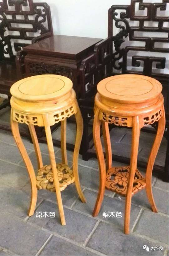 實(shí)木家具水性漆與油種擦色的使用效果（圖）_9