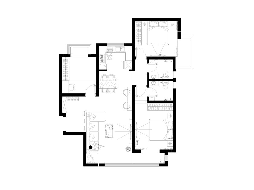 現(xiàn)代簡約風格-【瑞府】-溫馨氣息-石家莊實創(chuàng)裝飾（圖）_7