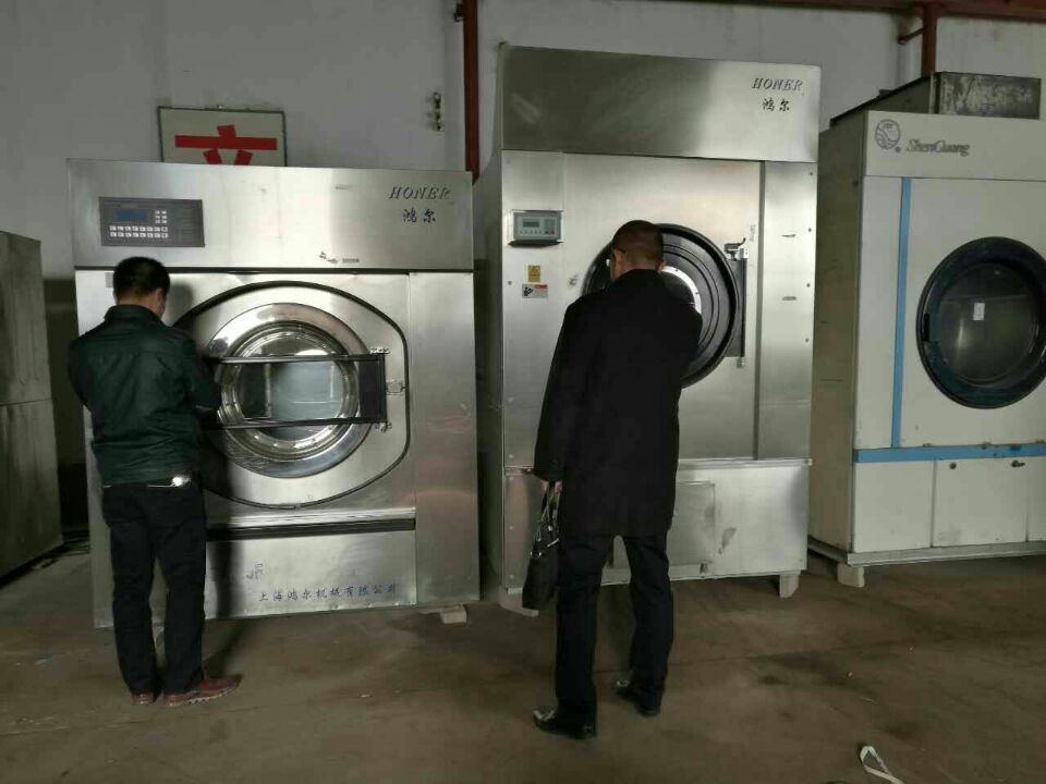 大同附近二手洗衣机100公斤鸿尔二手工业水洗机出售（图）_1