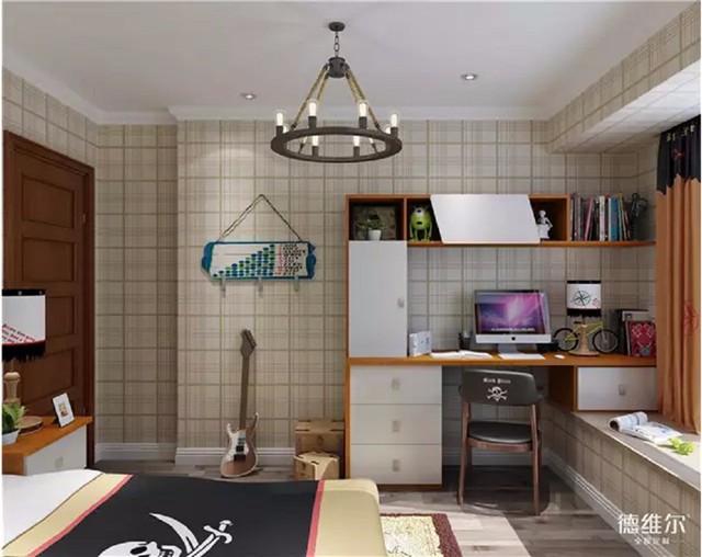 絕妙動(dòng)畫配色兒童房定制方案！德維爾商城定制家具（圖）_4