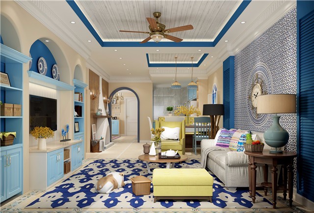 三招教你打造地中海風格家居 德維爾商城定制家具（圖）_3