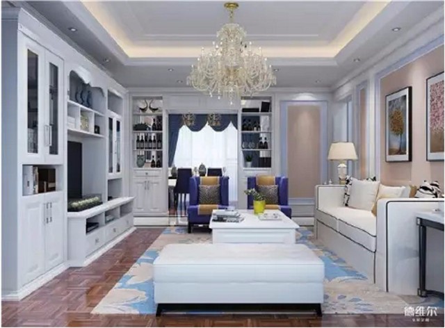 百搭不出錯(cuò)的客廳配色推薦！德維爾商城定制家具（圖）_2