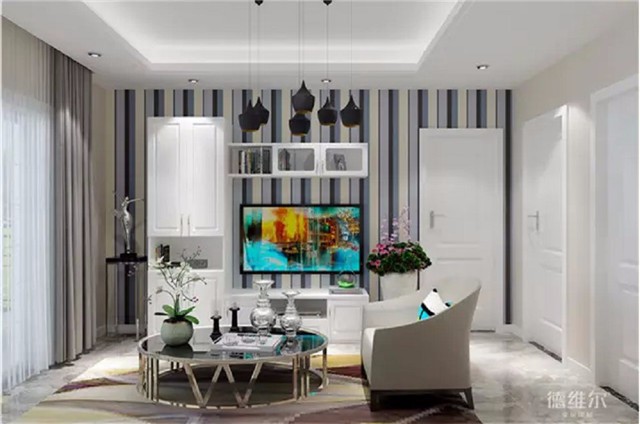 87㎡現(xiàn)代四房一廳裝修案例！全屋定制德維爾商城（圖）_4