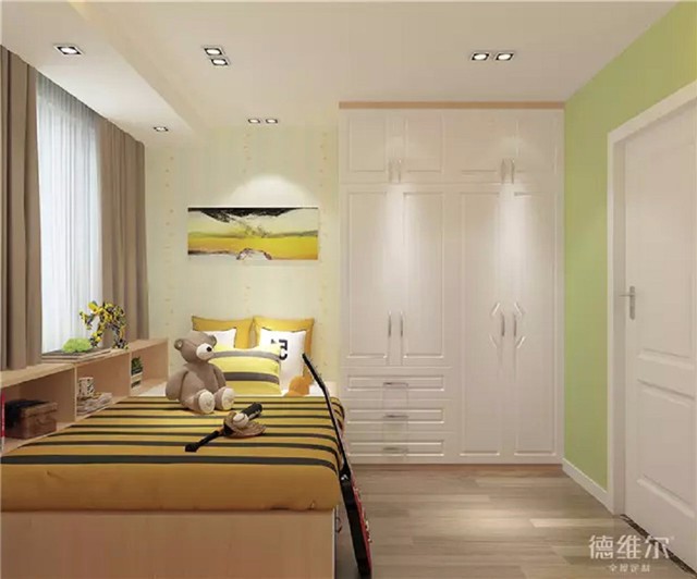 87㎡現(xiàn)代四房一廳裝修案例！全屋定制德維爾商城（圖）_8