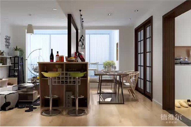 德維爾商城：81㎡三房一廳現(xiàn)代風(fēng)全屋定制家具案例（圖）_3