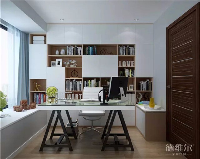 德維爾商城：81㎡三房一廳現(xiàn)代風(fēng)全屋定制家具案例（圖）_8