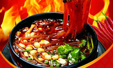 2017火爆項(xiàng)目重慶酸辣粉培訓(xùn)（圖）_1