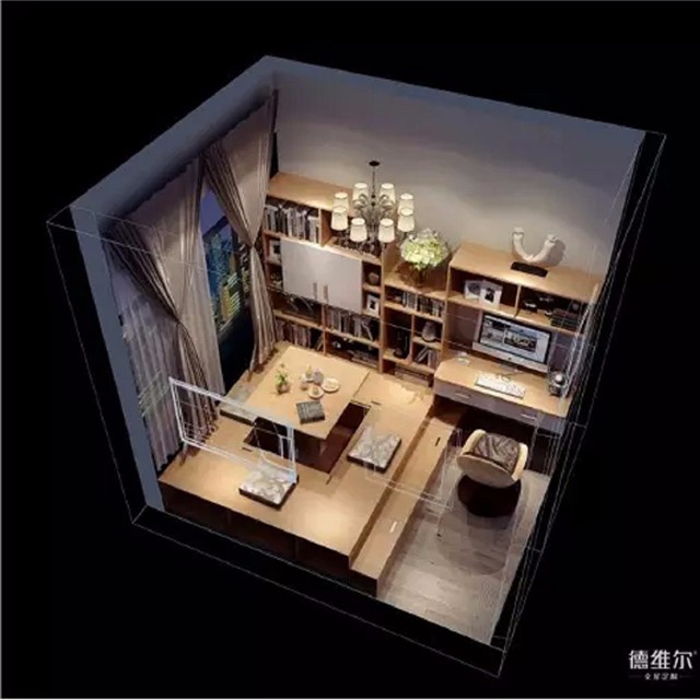 兩套經(jīng)典不過時的榻榻米定制案例！德維爾商城定制家具（圖）_2