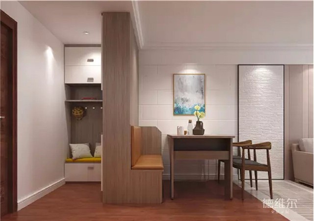 68㎡三房一廳全屋定制裝修案例 德維爾商城（圖）_2