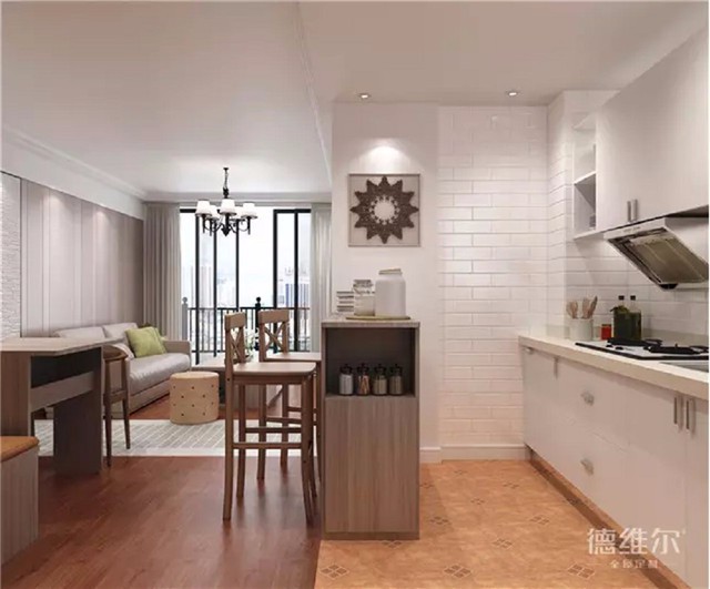 68㎡三房一廳全屋定制裝修案例 德維爾商城（圖）_4