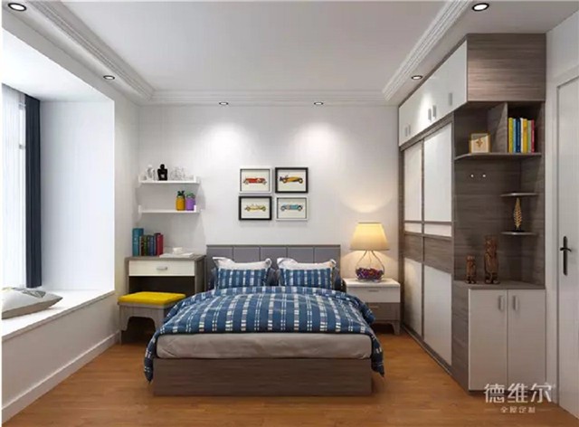 68㎡三房一廳全屋定制裝修案例 德維爾商城（圖）_6