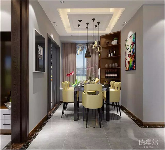 60㎡二房二廳現(xiàn)代風(fēng)裝修案例 全屋定制德維爾商城（圖）_5