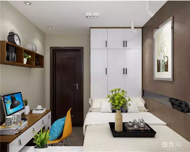 60㎡二房二廳現(xiàn)代風(fēng)裝修案例 全屋定制德維爾商城（圖）_7