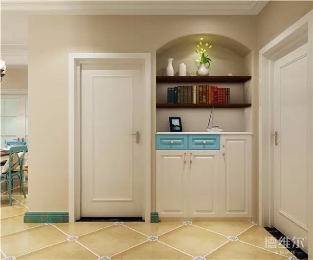 131㎡三室兩廳地中海風(fēng)裝修案例 全屋定制德維爾商城（圖）_1