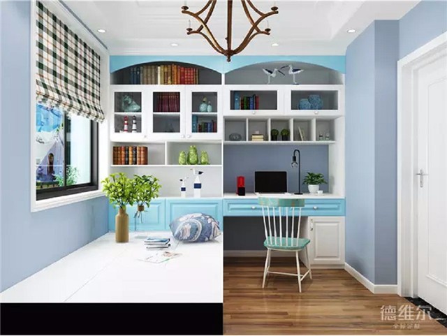 131㎡三室兩廳地中海風(fēng)裝修案例 全屋定制德維爾商城（圖）_6