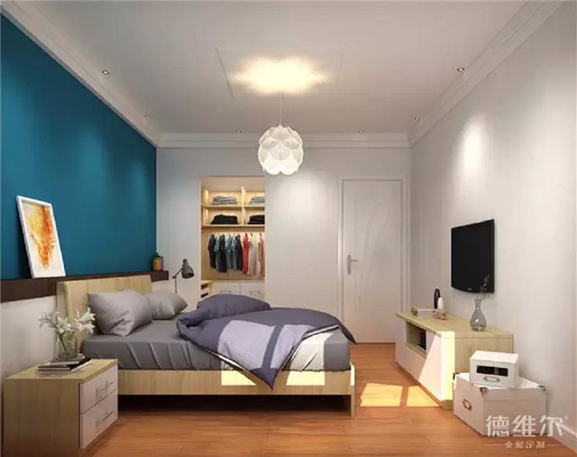 75㎡極簡北歐風(fēng)裝修案例 全屋定制德維爾商城（圖）_6