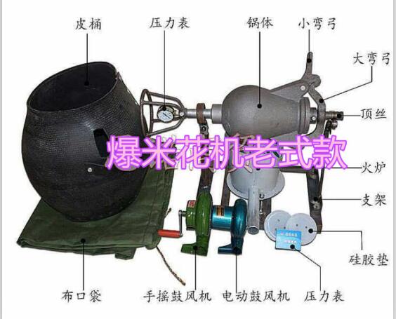 鄭州老式火燒爆米花機多錢一套_2