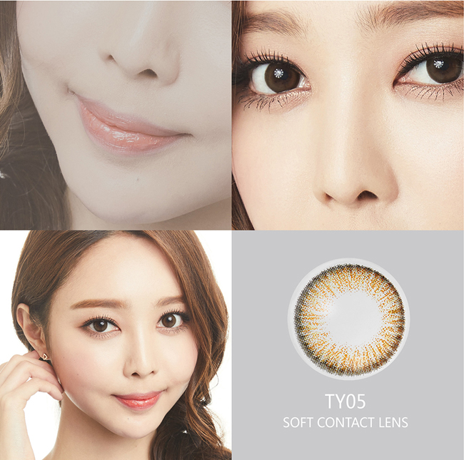 MIOMI微彩棕一朵花的模樣，米歐米彩色隱形眼鏡（圖）_3