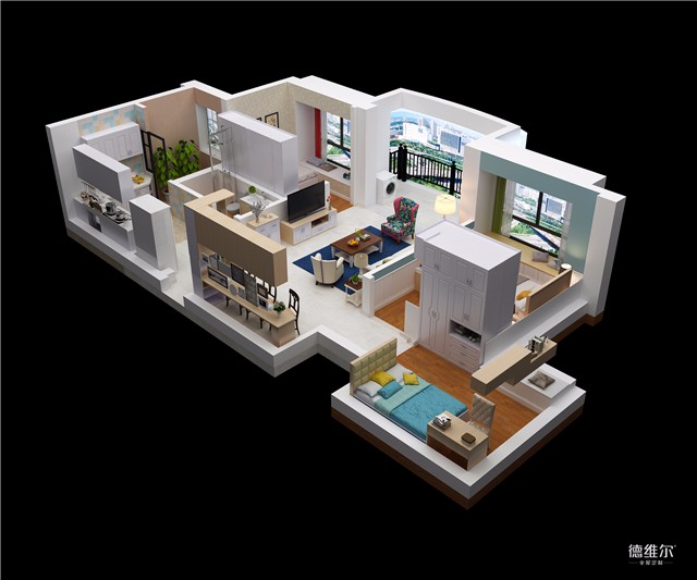 【德維爾商城】這樣純美簡約家具定制簡直難以抗拒（圖）_1