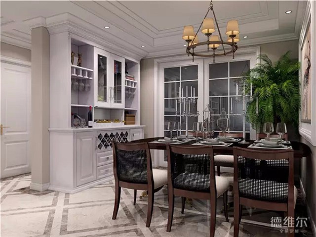 131㎡三房兩廳簡歐風(fēng)定制家具案例 德維爾商城DWEJIA（圖）_4