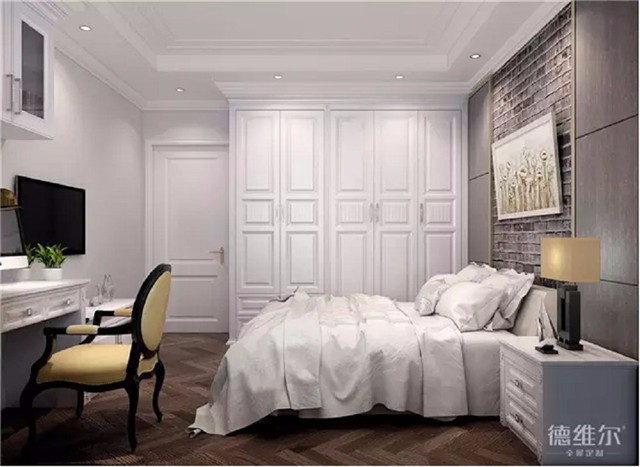 131㎡三房兩廳簡歐風(fēng)定制家具案例 德維爾商城DWEJIA（圖）_6