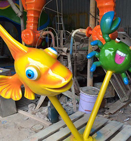 佛山玻璃鋼工藝品廠家 定做玻璃鋼雕塑 玻璃鋼仿真動物工藝品_1