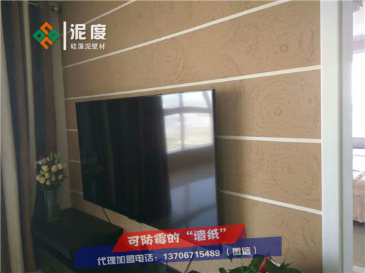 為什么新中式客廳硅藻泥電視背景墻是“會(huì)呼吸的墻”（圖）_2