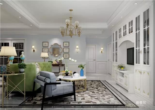 140㎡四房兩廳簡歐風(fēng)裝修案例 定做家具德維爾商城（圖）_4