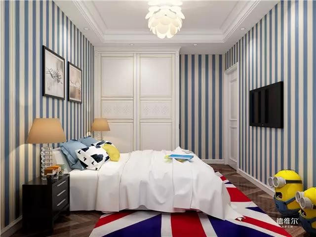 140㎡四房兩廳簡歐風(fēng)裝修案例 定做家具德維爾商城（圖）_11