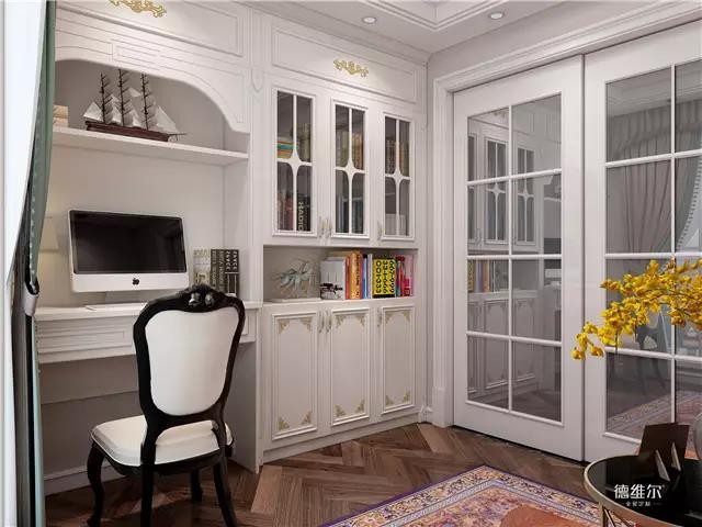 140㎡四房兩廳簡歐風(fēng)裝修案例 定做家具德維爾商城（圖）_12