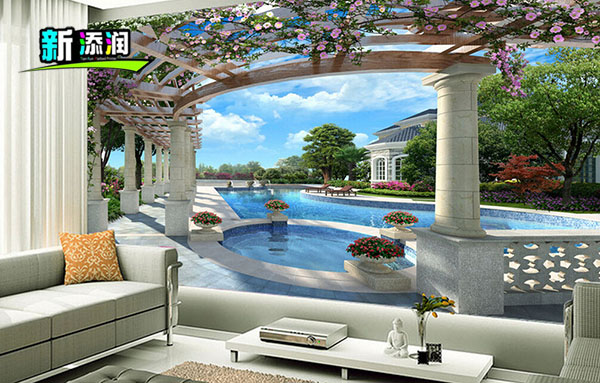 背景墻制作工藝，3d彩雕墻面立體打印機價格（圖）_1