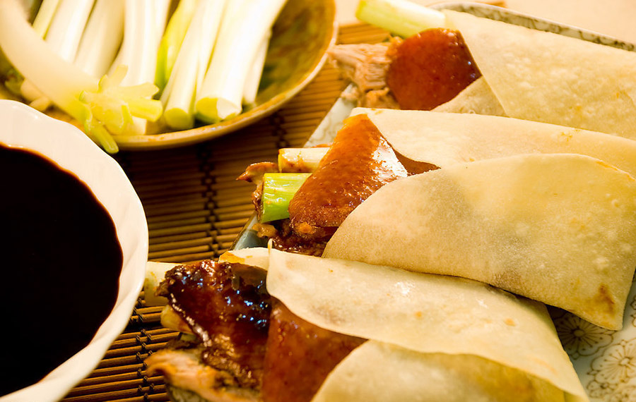 北京烤鸭包法图解图片