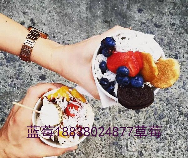 泰國炒冰淇淋卷機(jī)器技術(shù)指導(dǎo)設(shè)備多少錢？（圖）_1