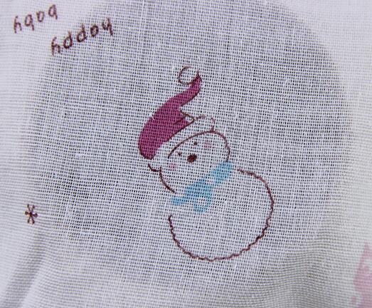 橋一芳母嬰紗布寶貝熊純棉雙層印花紗布面料批發(fā)_2