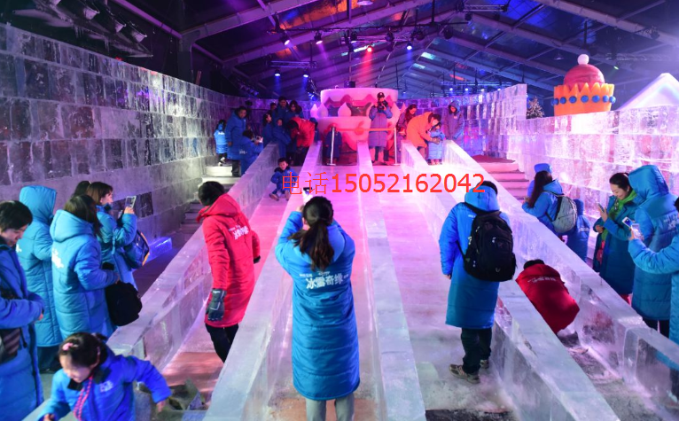 專業(yè)做冰雕展滑梯制作展覽大型冰雕出租展示_2