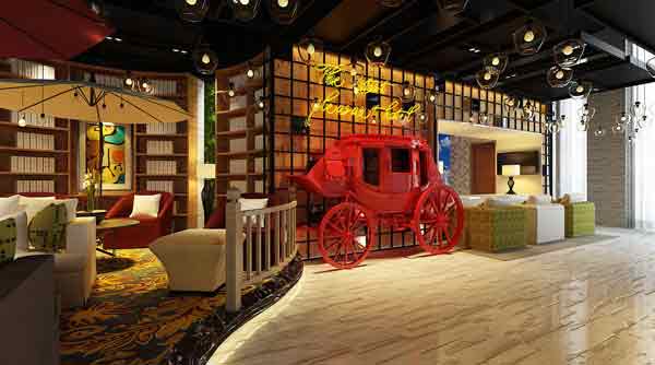 上海赫筑酒店餐廳裝修效果圖——藝術(shù)家愉悅酒店（圖）_3