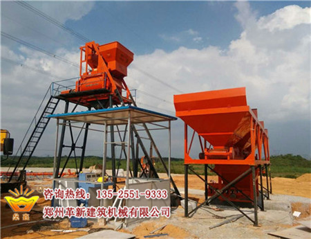 雜多縣hzs120混凝土攪拌站價格_1
