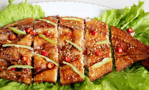 醉爐烤魚烤五花肉培訓(xùn)教吊爐烤魚烤肉做法（圖）_1