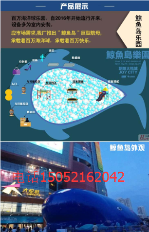 充氣鯨魚島轉(zhuǎn)讓互動鯨魚島兒童玩具樂園低價出售_2