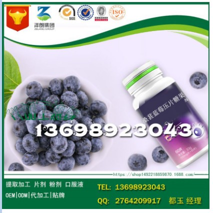 藍莓花青素壓片糖果ODM代加工、魚膠原蛋白粉代加工OEM基地_1