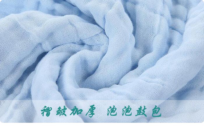 純棉六層褶皺紗布浴巾，可做禮盒的嬰兒用品_4