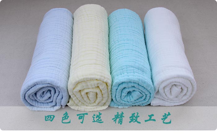 純棉六層褶皺紗布浴巾，可做禮盒的嬰兒用品_5