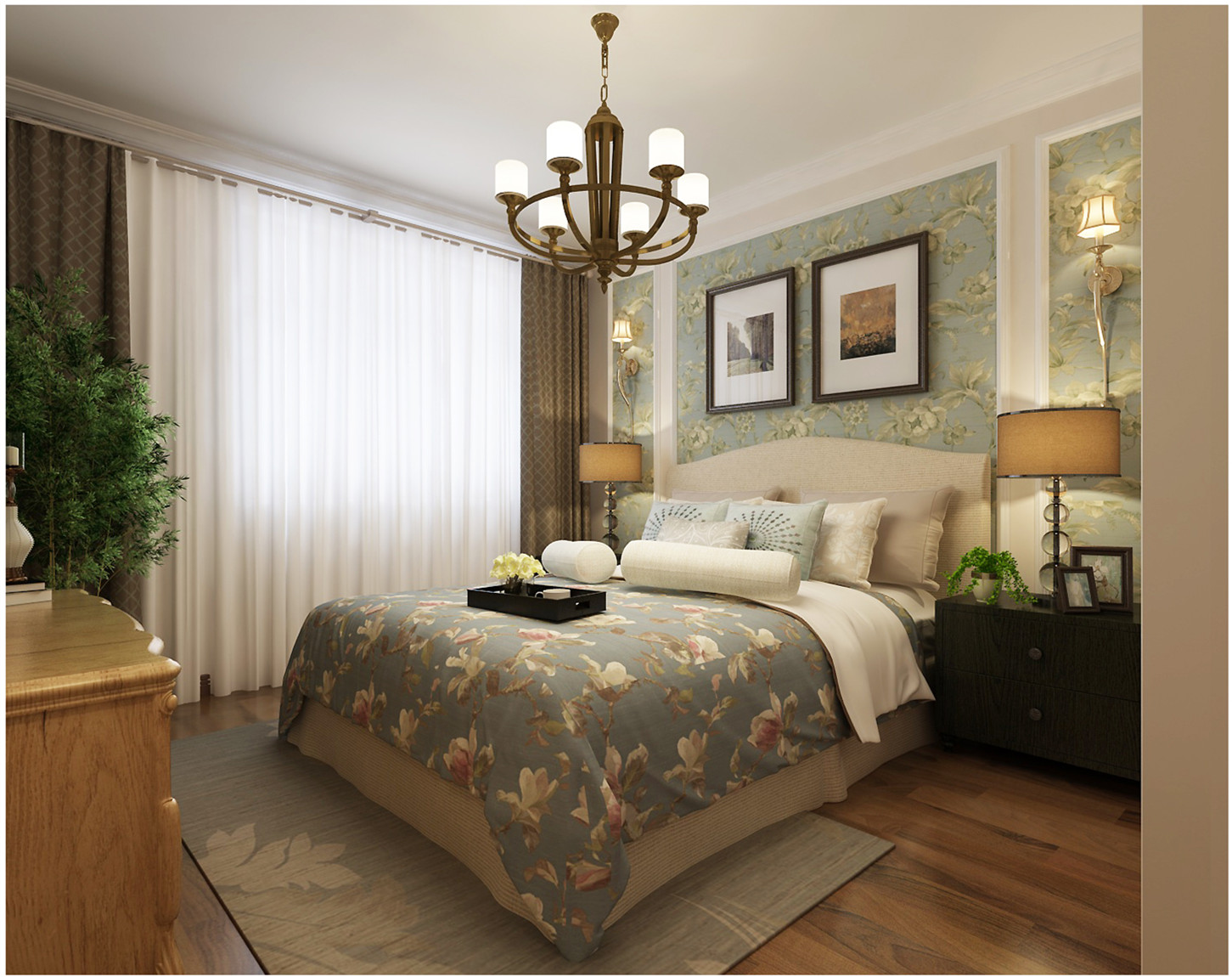 美式風格-【牡丹園159平米】-夏沫的幸福-石家莊實創(chuàng)裝飾（圖）_5