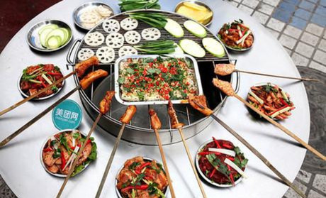 火焰山火盆燒烤加盟費(fèi)(圖)_1