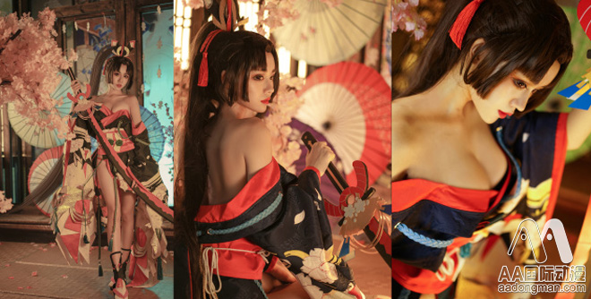 第一美腿式神，陰陽師妖刀姬·櫻雨刀舞Cosplay（圖）_5
