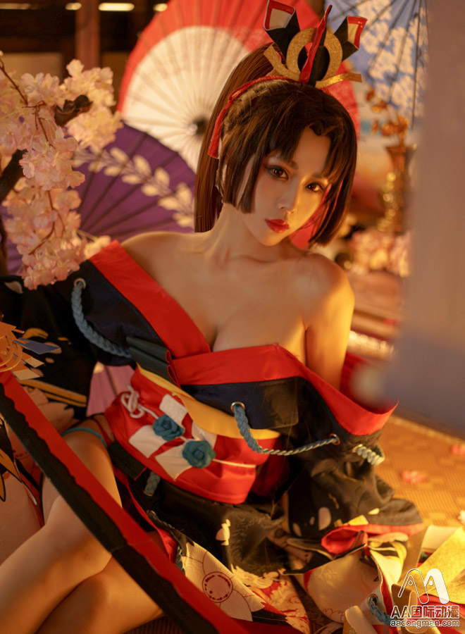 第一美腿式神，陰陽師妖刀姬·櫻雨刀舞Cosplay（圖）_11